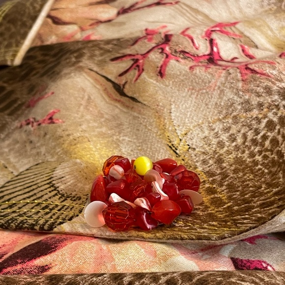 Sleek Women’s Pink Coral/Seashell/Flower jacket - Picture 7 of 8